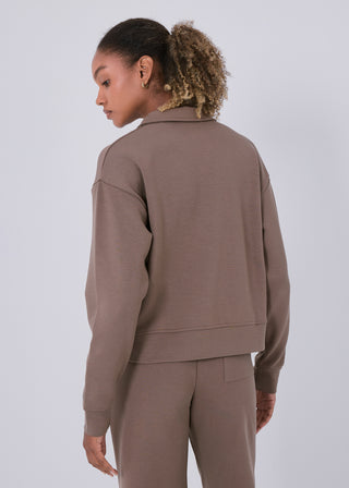 All-Around Lounge Collar Sweater Walnut