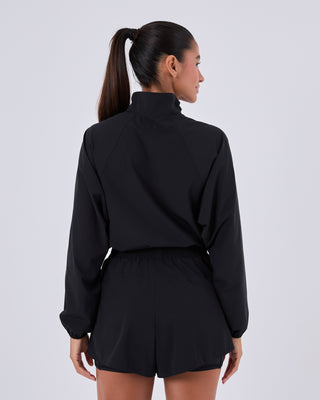 Womens Agility Half Zip Jacket Black Onyx