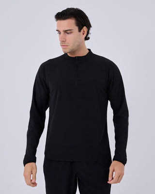 Mens Agility Half Zip Top Black Onyx