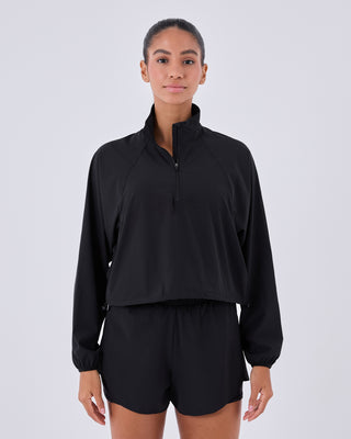 Womens Agility Half Zip Jacket Black Onyx
