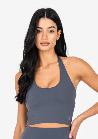 Women's Halter Tank Bra Graphite