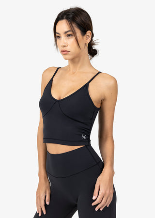 Women's Longline Bra Black