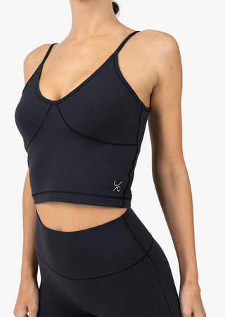 Women's Longline Bra Black