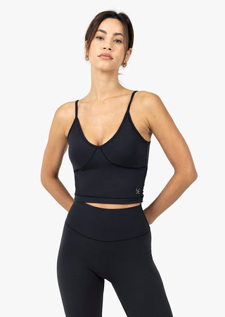 Women's Longline Bra Black
