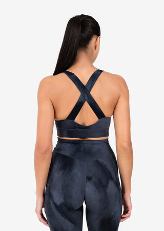 Women's Marble Bra Graphite Black