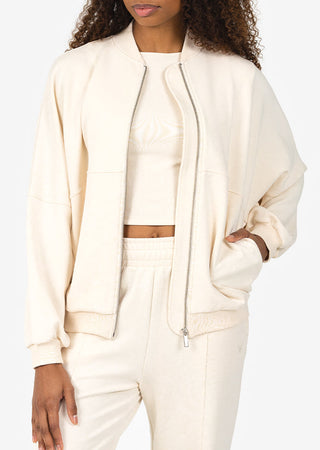 LC All-Around Lounge Bomber Jacket Eggnog