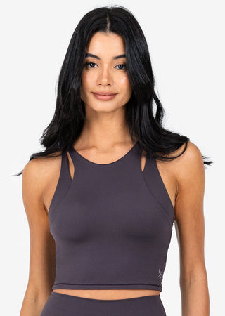 Women's Long Line Bra Espresso