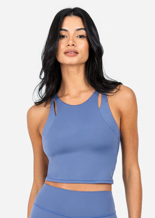 Women's Longline Bra Indigo