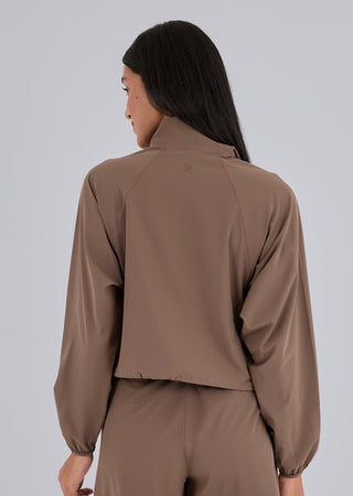 Women's Half Zip Jacket Walnut