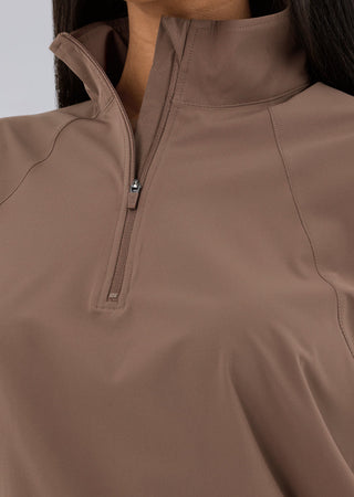 Women's Half Zip Jacket Walnut