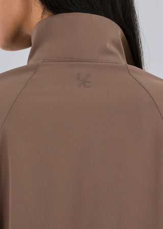 Women's Half Zip Jacket Walnut