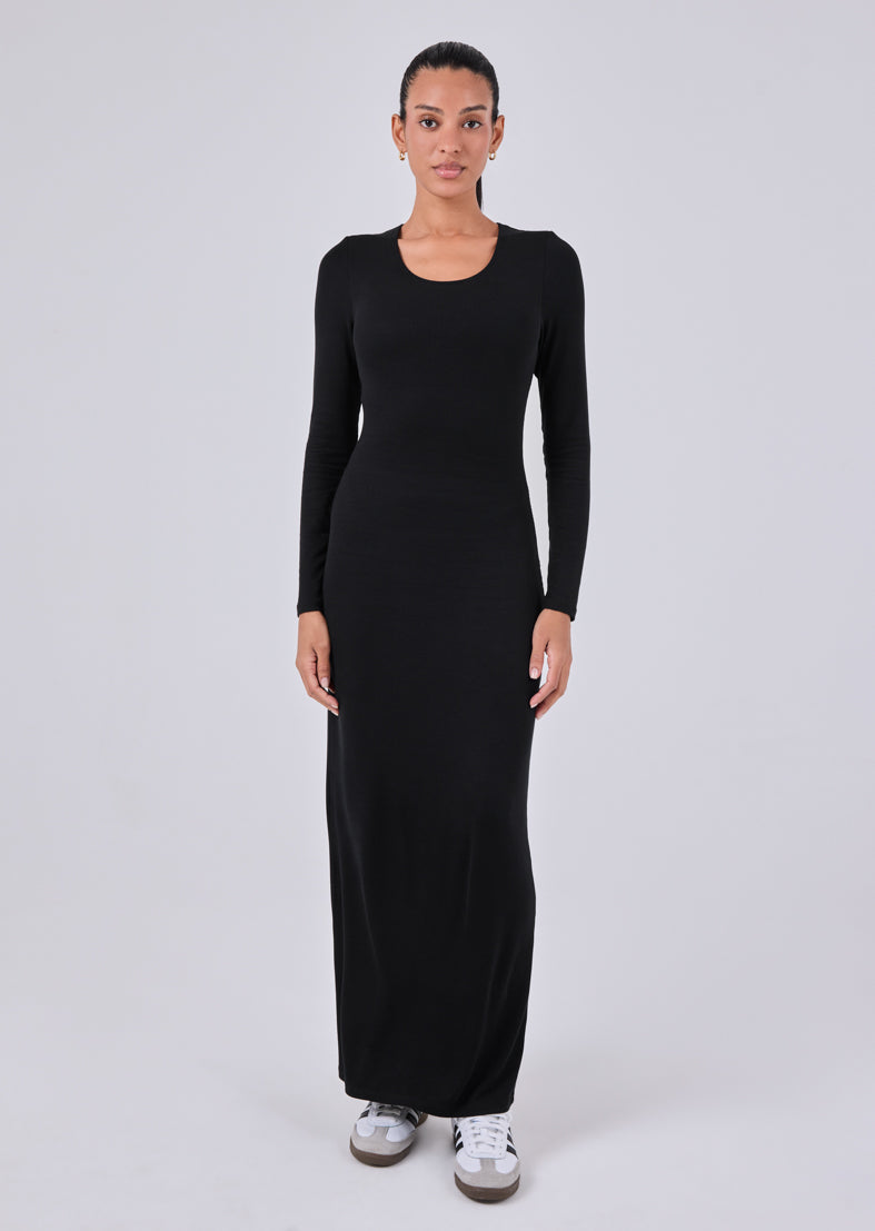 Women's Long Sleeve Dress Black โ LC USA