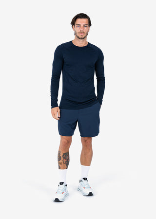 Men's Long-Sleeve Top Navy Melange