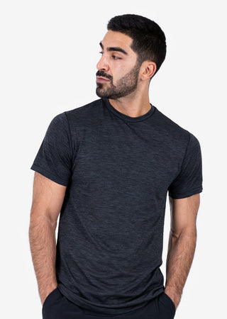 Men's Tee Black Melange