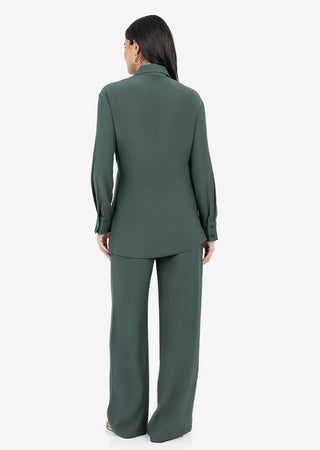 Women's Side Tie Jacket Ivy Green