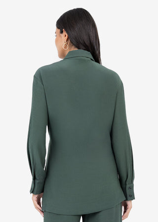 Women's Side Tie Jacket Ivy Green