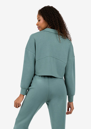 Premium Lounge Half Zip Dark Forest