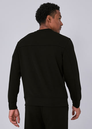 Mens All Around Lounge Crew Neck Sweatshirt Black