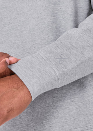 Mens All Around Lounge Crew Neck Sweatshirt Grey Marl