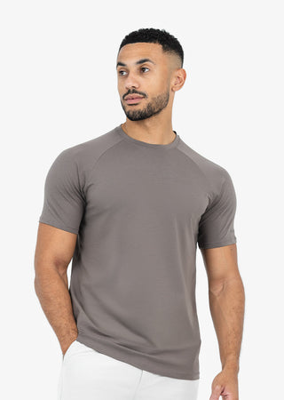 Mens Essential Tee Silver Mink