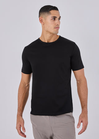 Mens Mercerised Tee Black