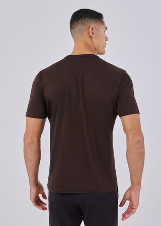 Mens Mercerised Tee Coffee