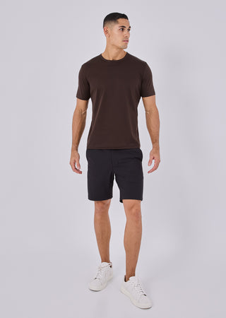 Mens Mercerised Tee Coffee