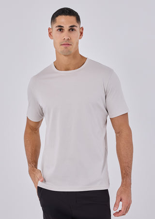 Mens Mercerised Tee Stone