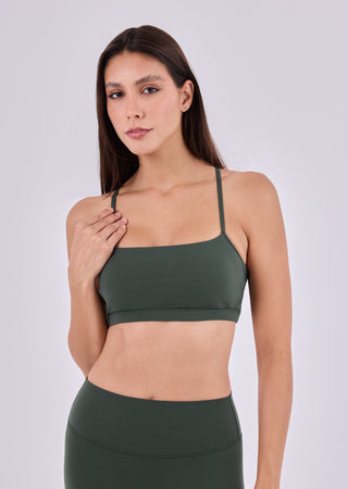 Women's Cami Bra Green Forest