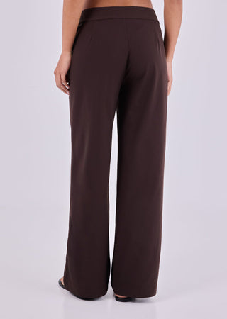 Women's Wide Leg Pants Dark Cocoa