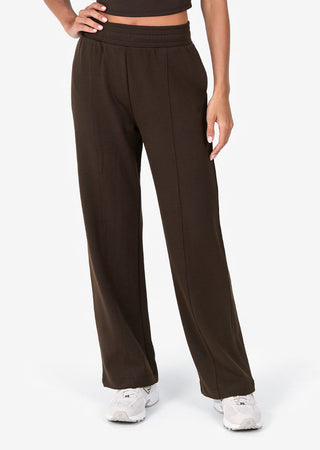 L'COUTURE Bottoms All-Around Lounge Wide Leg Trouser Coffee