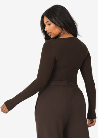 Women's Wide Leg Trouser Coffee