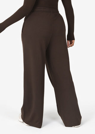 L'COUTURE Bottoms All-Around Lounge Wide Leg Trouser Coffee
