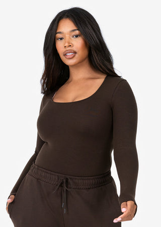 L'COUTURE Bottoms All-Around Lounge Wide Leg Trouser Coffee