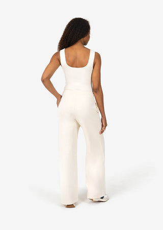 L'COUTURE Bottoms All-Around Lounge Wide Leg Trouser Eggnog