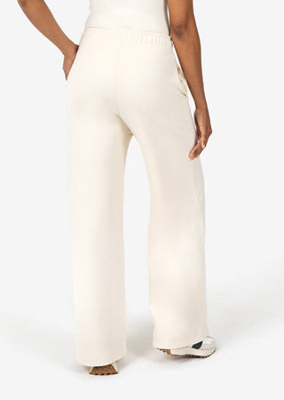 L'COUTURE Bottoms All-Around Lounge Wide Leg Trouser Eggnog