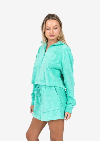 L'COUTURE Club LC Terry Half Zip Mint