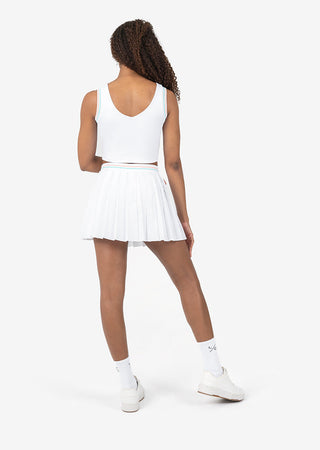 L'COUTURE Club LC Vintage Pleated Skirt White