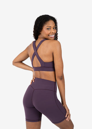 Women's Crossback Bra Mulberry