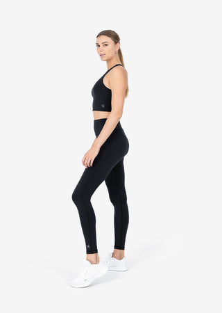 Women's High Low Bra Black