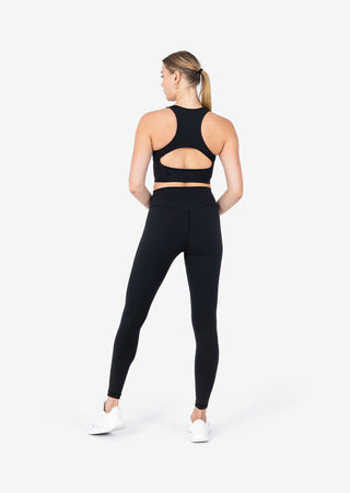 Women's High Low Bra Black