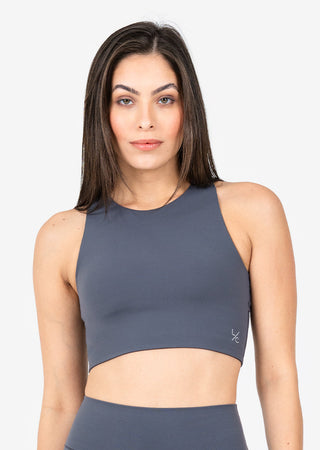 Women's High Low Bra Graphite