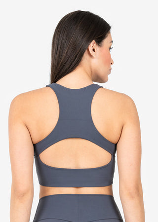 Women's High Low Bra Graphite