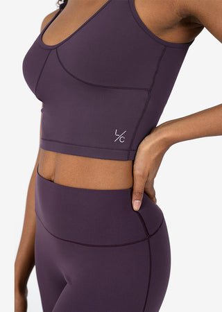Women's Longline Bra Mulberry