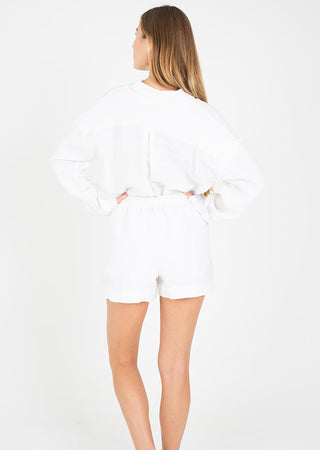 L'COUTURE Elevate Linen Short White