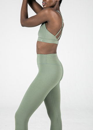 L'COUTURE Leggings Elevate Touch Full Length Legging Khaki