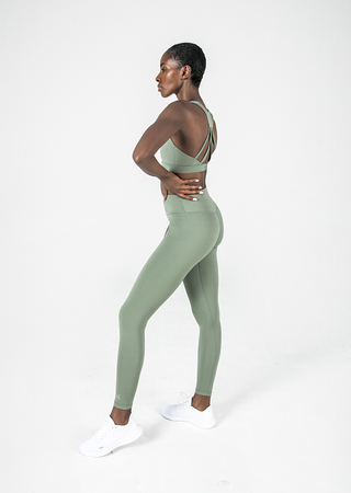 L'COUTURE Leggings Elevate Touch Full Length Legging Khaki