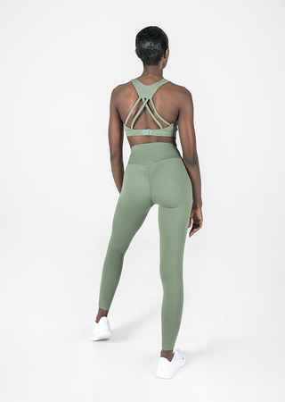 L'COUTURE Leggings Elevate Touch Scrunch Bum Legging Khaki