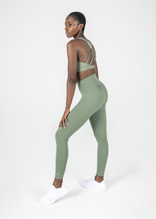 L'COUTURE Leggings Elevate Touch Scrunch Bum Legging Khaki