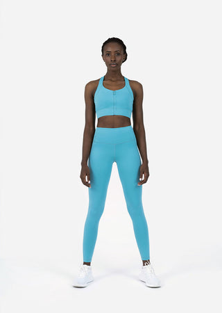 L'COUTURE Leggings Embody Zip Leggings Sea Blue